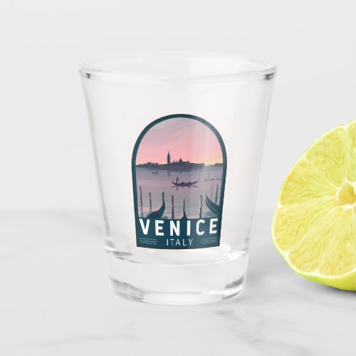 Venice Italy Travel Vintage Art Shot Glass