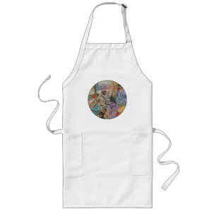 Venice Italy Travel Vintage Pretty Colorful Art Long Apron