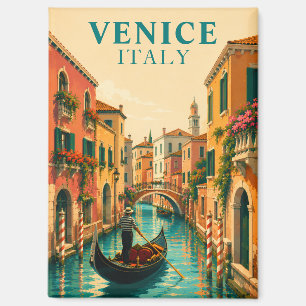 Venice Italy Venetian Venetian Canal Vintage Magnet