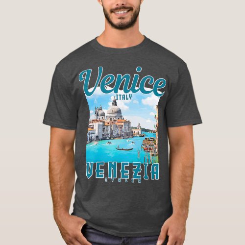 Venice Italy Venezia Italia Vintage Italian Gift T_Shirt