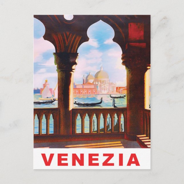 Venice, Italy. View from the terrace Postcard (Front)