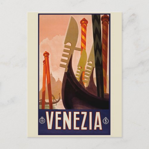 Venice Italy Vintage Travel Postcard
