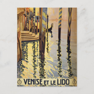 Venice, Italy Vintage Travel Postcard