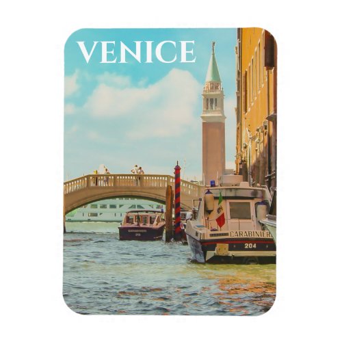 Venice Italy Vintage Travel Poster Magnet