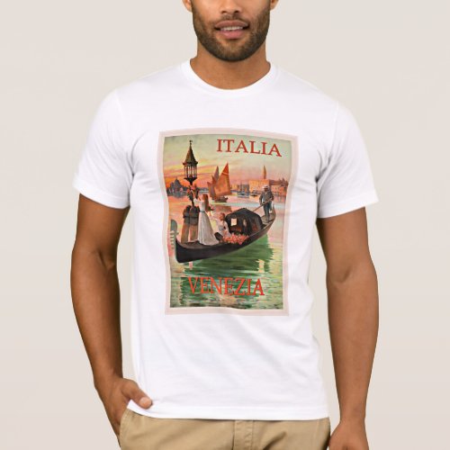 Venice Italy vintage travel poster