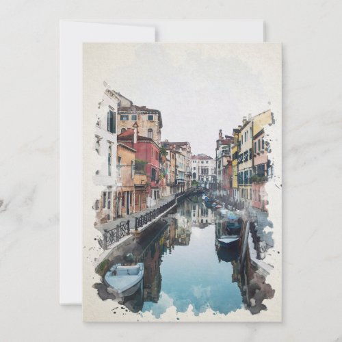 Venice Italy Watercolor Art