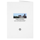 Venice Italy Window Box Blank Card (Back)