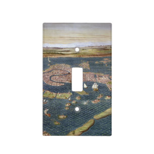 VENICE: MAP, 16TH CENTURY LIGHT SWITCH COVER