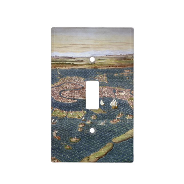 VENICE: MAP, 16TH CENTURY LIGHT SWITCH COVER (Front)