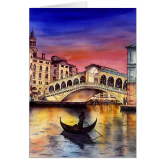 Venice Night Cards