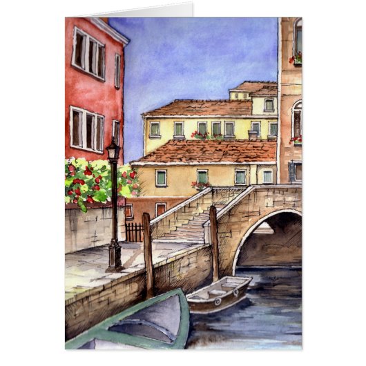 Venice - Pen & Wash Watercolor Cards (Front)