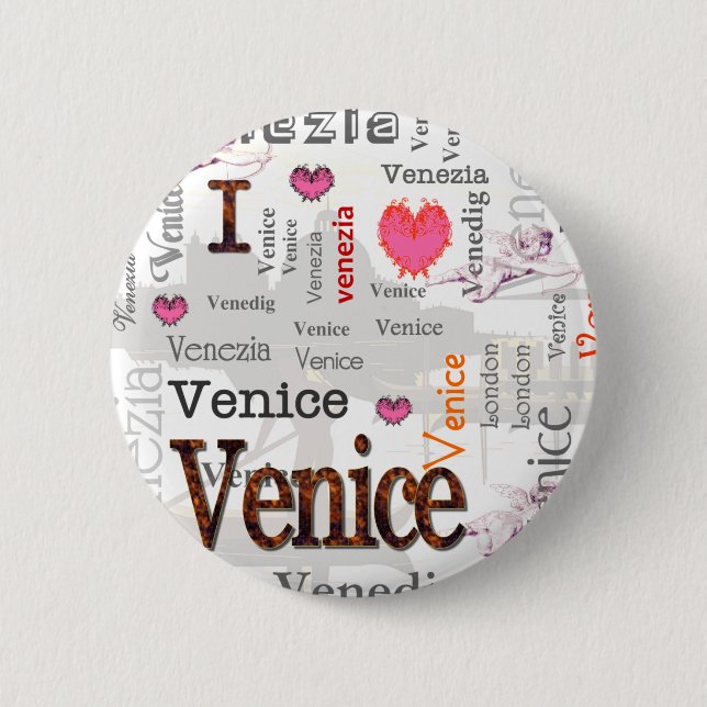 Venice Pinback Button (Front)
