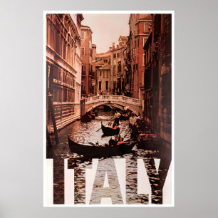 Venice Print Italy Travel Poster Italian Art