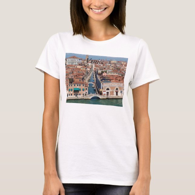 Venice printed on women's shirt, photography T-Shirt (Front)
