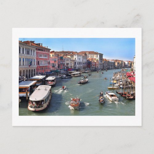 VENICE RIALTO BRIDGE VIEW POSTCARD