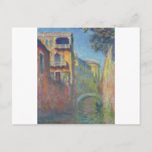 Venice, Rio de Janeiro Salute by Claude Monet Holiday Postcard
