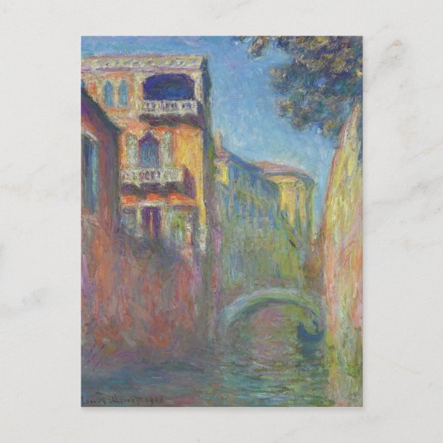 Venice, Rio de Santa Salute by Claude Monet Postcard (Front)