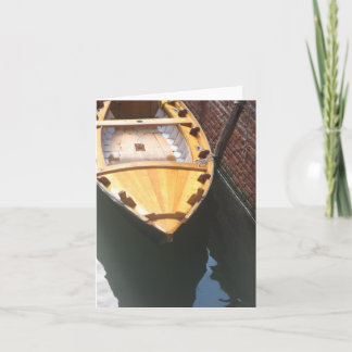 Venice rowboat - notecard
