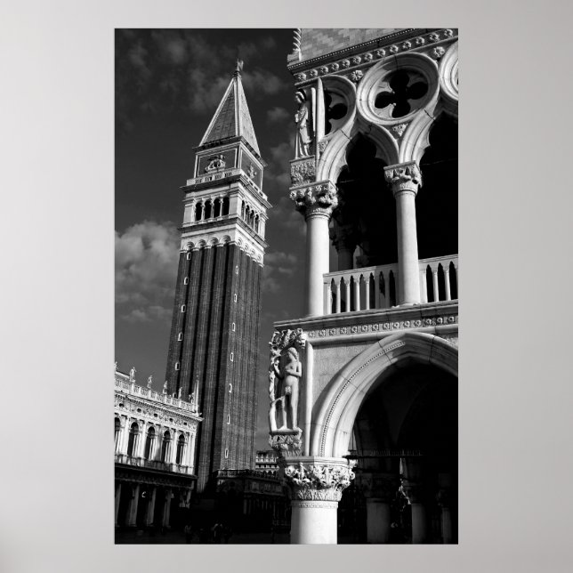 Venice San Marco Tower & Doge Palace Poster (Front)