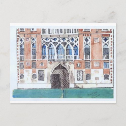 Venice sketch postcard