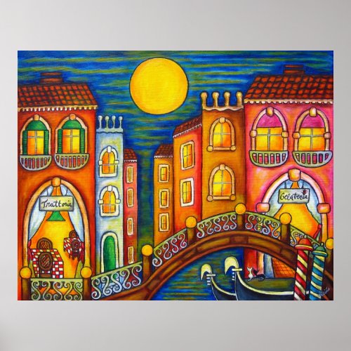 Venice Soiree Print by Lisa Lorenz