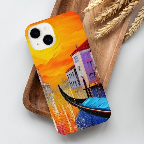 Venice Sunset Art Painting iPhone 14 Case