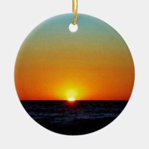 Venice Sunset Ceramic Ornament