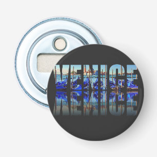 Venice text with reflection bottle opener