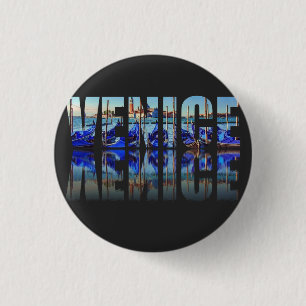 Venice text with reflection button