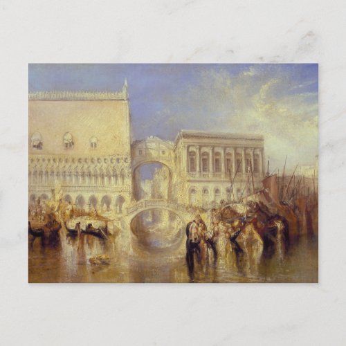 Venice the Bridge of Sighs J M W Turner Italy  Postcard