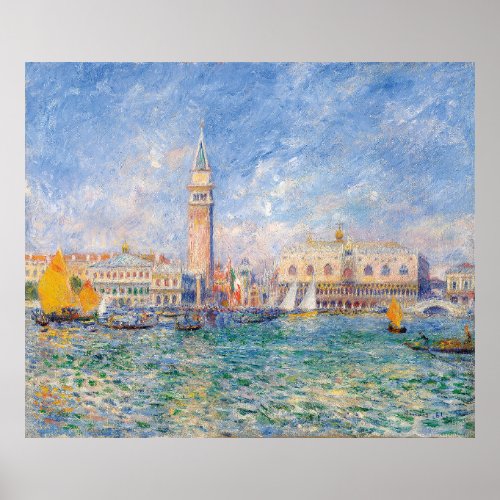 Venice The Doges Palace Auguste  Renoir   Poster