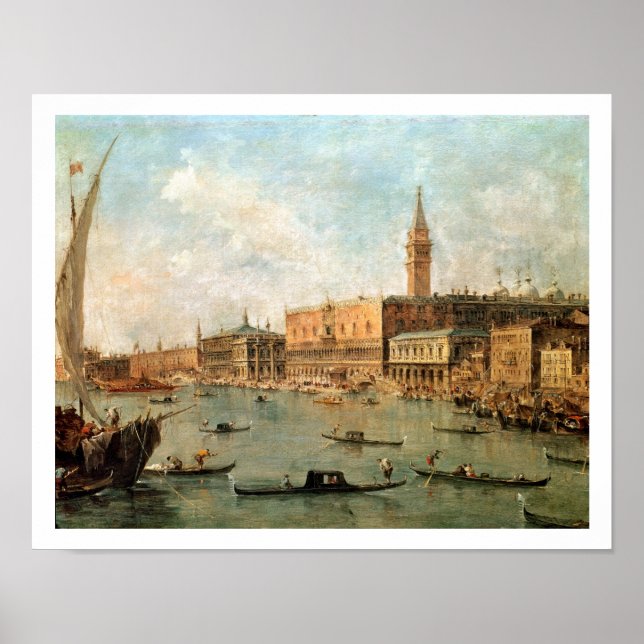 Venice: The Doge's Palace and the Molo from the Ba Poster (Front)