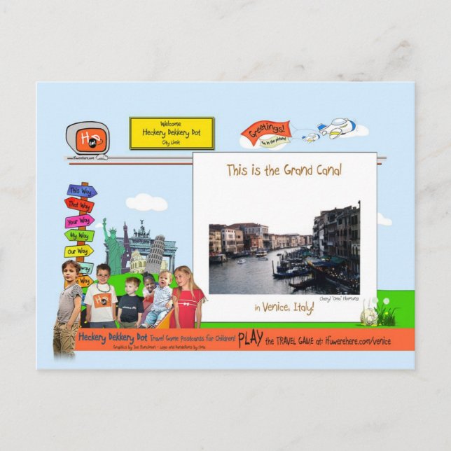 Venice! The Grand Canal Postcard (Front)