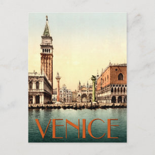 Venice The Piazzetta Grand Canal Italy Postcard