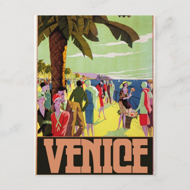 Venice Travel Artwork Postcard (Front)