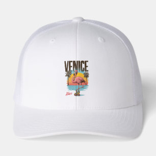 Venice Vibes Flamingo Retro Beach California Tropi
