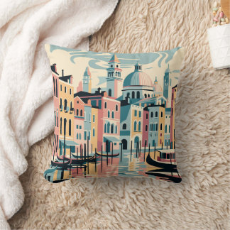 Venice View Throw Pillow