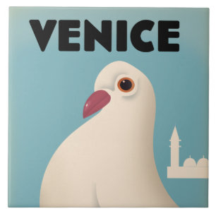 Venice Vintage style travel poster Ceramic Tile