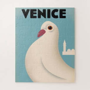 Venice Vintage style travel poster Jigsaw Puzzle