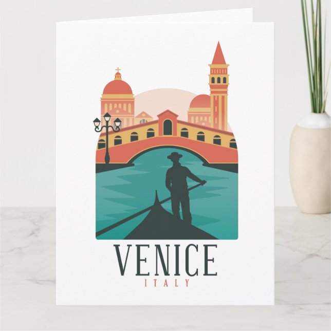 Venice Vintage Travel  Card (Front)