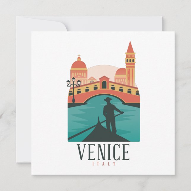 Venice Vintage Travel    Card (Front)
