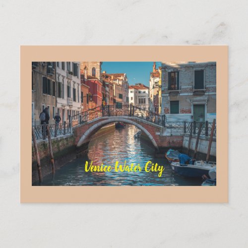 Venice Water City Of Rome Postcard