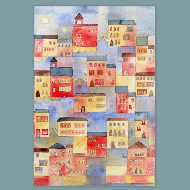 Venice Watercolor Acrylic Print (Creator Uploaded)