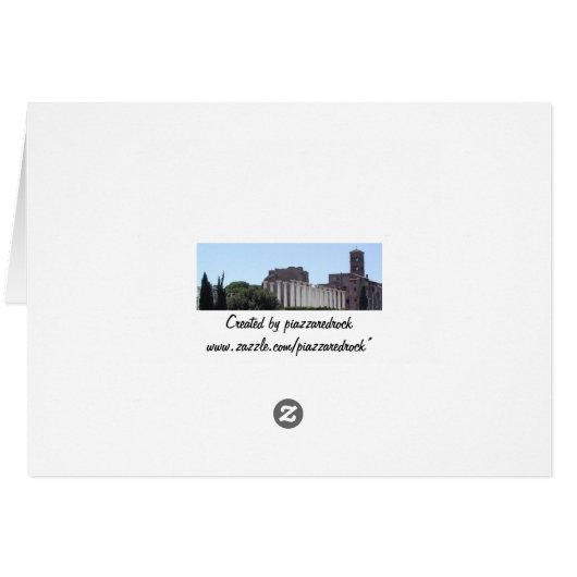 Venice Window Flower Boxes Blank Card (Back Horizontal)