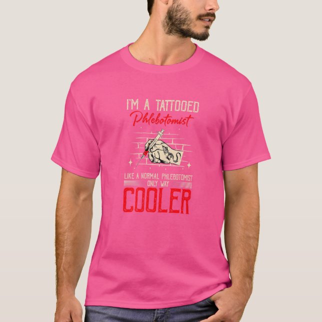 Venipuncture Needle Tattoo Meme T-Shirt (Front)