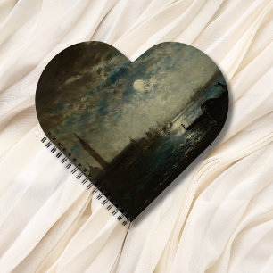 Venise et le Campanile au Clair de Lune Notebook