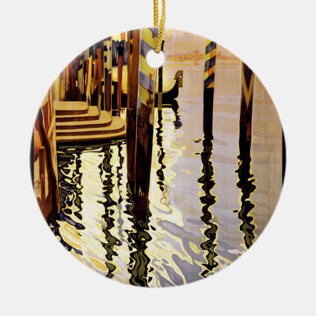 Venise et le Lido Ceramic Ornament (Front)