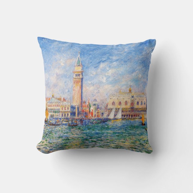 Venise, Venezia, Renoir Throw Pillow (Front)