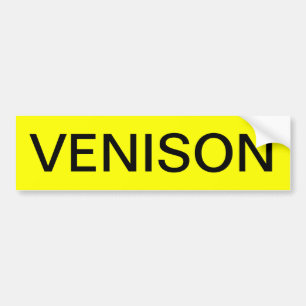 VENISON BUMPER STICKER
