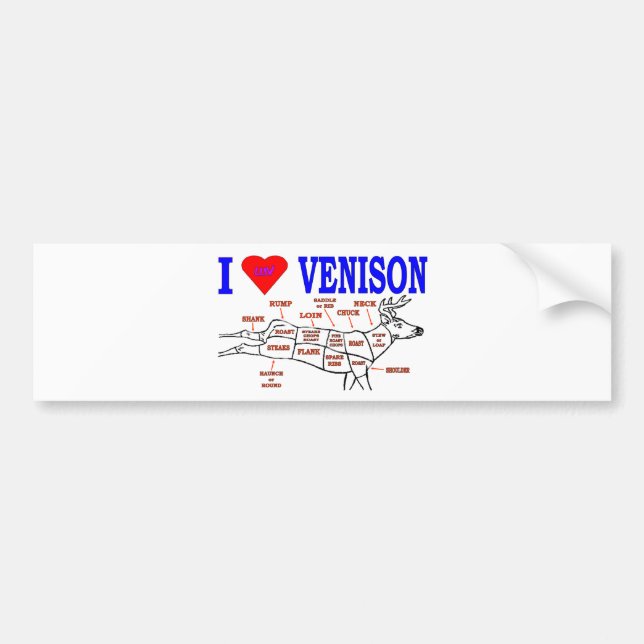 VENISON BUMPER STICKER (Front)